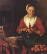 Gabriel Metsu The Busy Cook (nk05) Norge oil painting reproduction